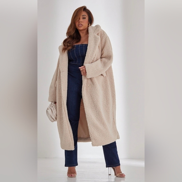 torrid Jackets & Blazers - Women's Tan Teddy Coat By Torrid